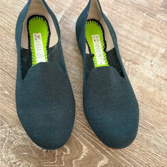 Rothy’s Green Round Toe Flats Sz 10 - Picture 2 of 7